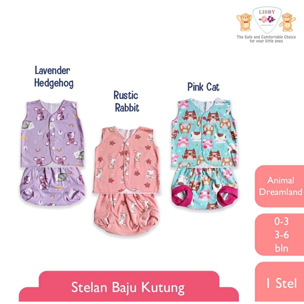 LIBBY SETELAN MOTIF ANIMAL DREAMLAND / SETELAN BAYI