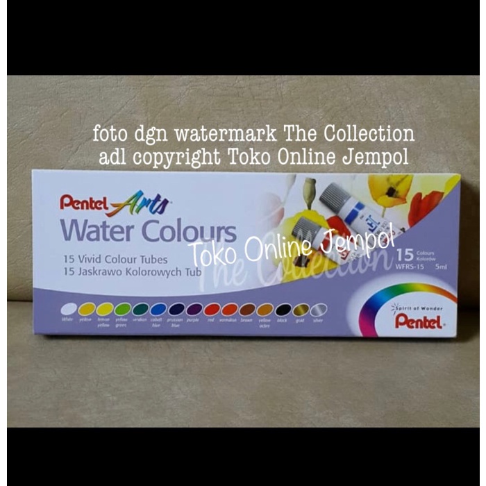 

air-cat- atk0319pt 15 warna cat air pentel wfrs 15 watercolour art color -cat-air.