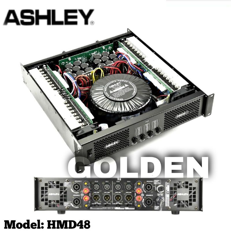 Power Ashley HMD 48 Amplifier Ashley 4 Channel HMD48