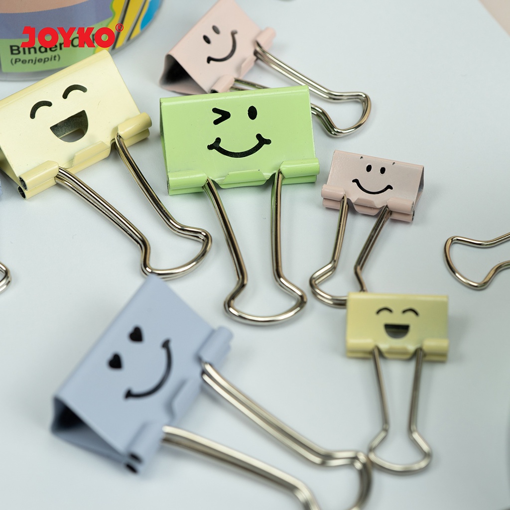 

Binder Clip Klip Penjepit Kertas Joyko FC2 Smile Senyum Lucu