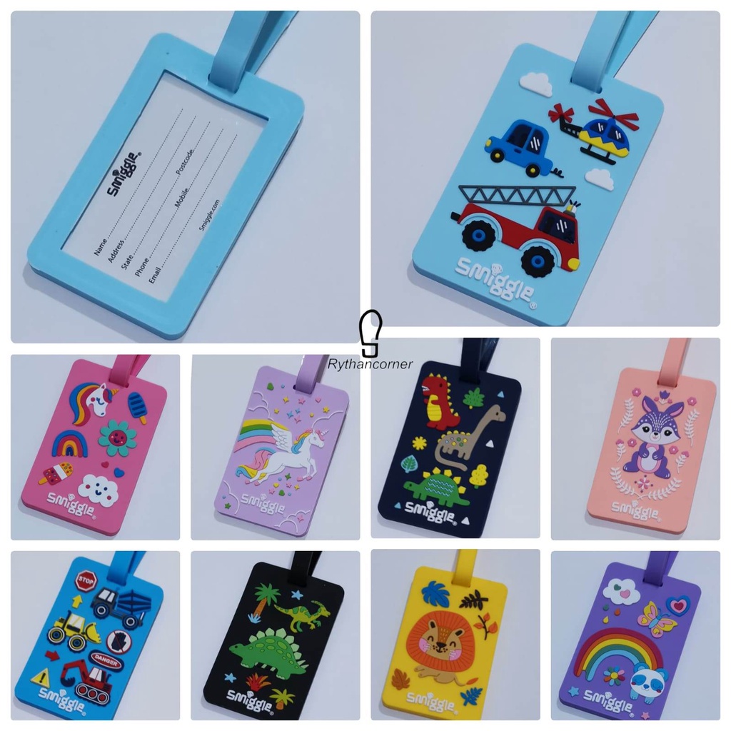 Name tag smiggle/smiggle id card/name tag anak/bag tag anak