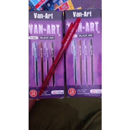 

(90gr) 1pak pen pulpen vanart V303 isi 12pcs
