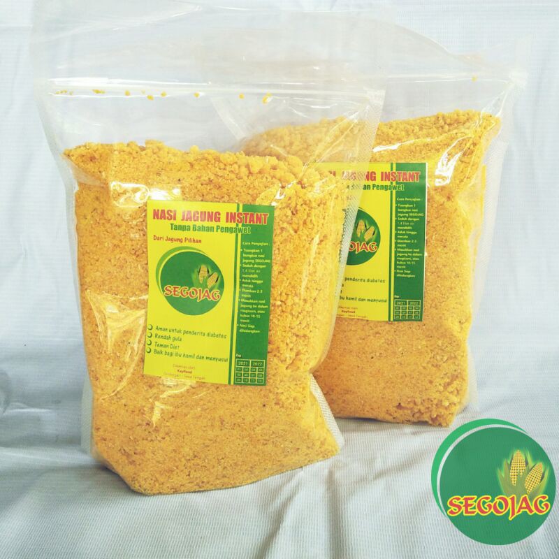 

NASI JAGUNG INSTAN INSTANT SEGOJAG BAHAN POKOK MAKANAN DIET SEHAT DAN PENDERITA DIABETES 1000 GRAM