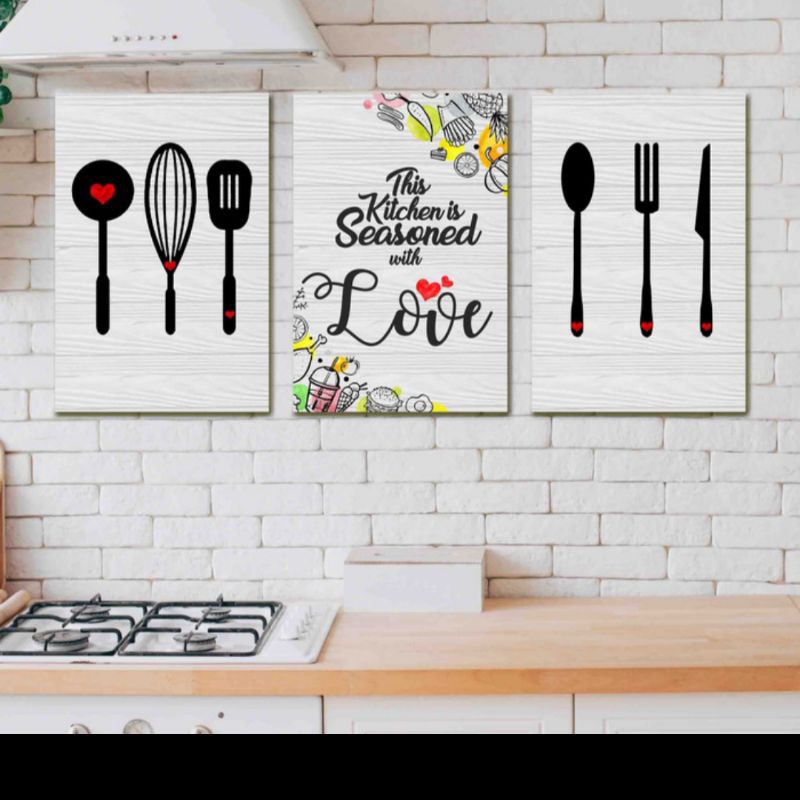 Jual HIASAN DINDING DAPUR DEKORASI DINDING DAPUR WALLDECOR KITCHEN BISA