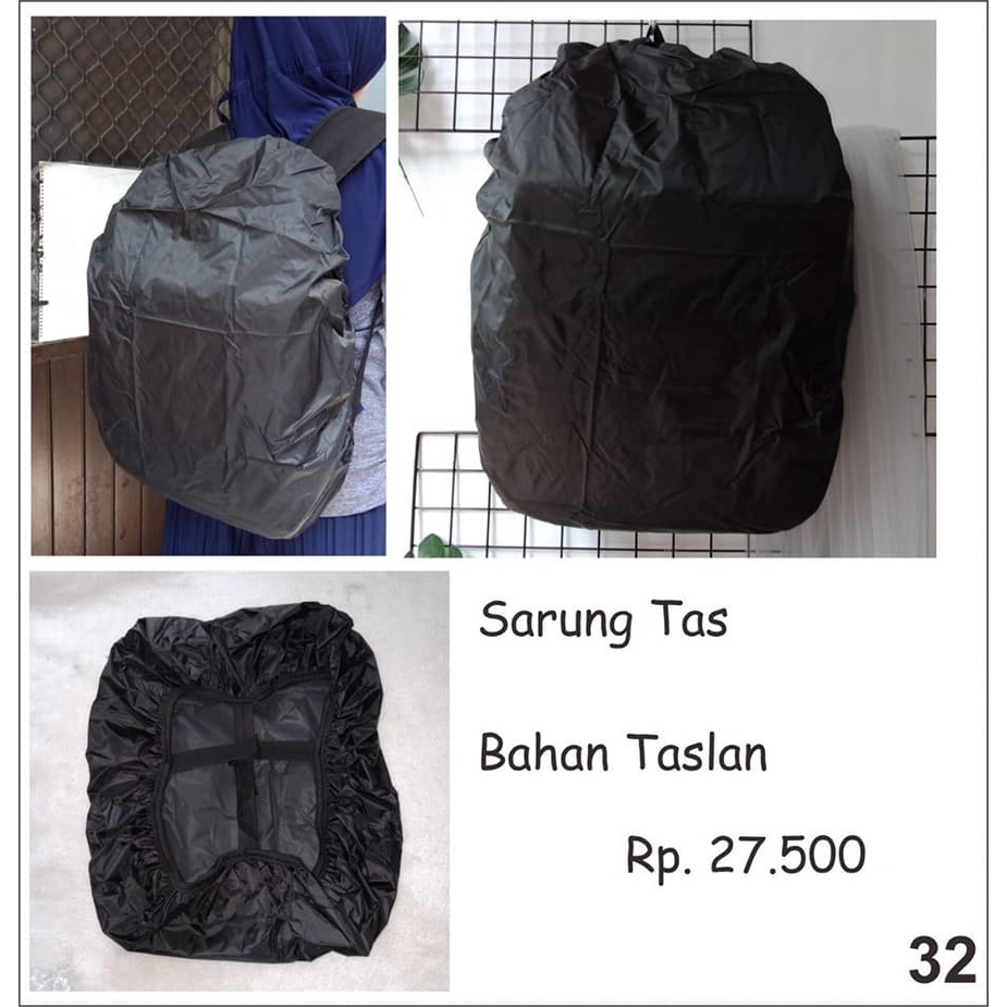 raincoat sarung tas anti air cover tas ransel
