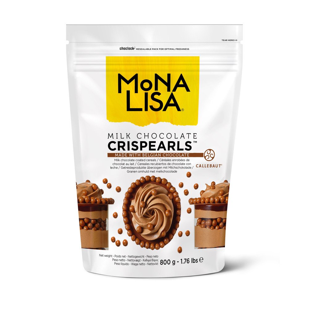 

Callebaut Monalisa Milk Chocolate Crispearls Topping Pearl Coklat 200 gr