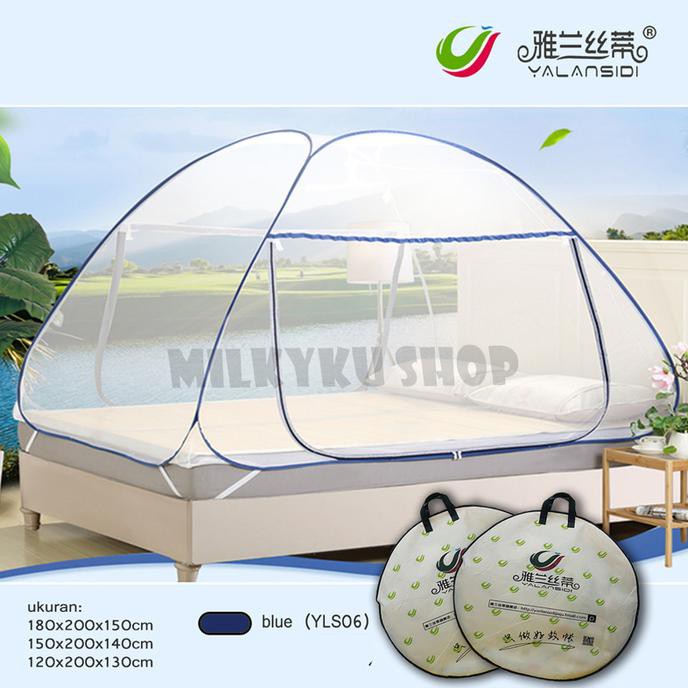 Kelambu YLS YALANSIDI (6) & (7) - Blue, 180x200cm