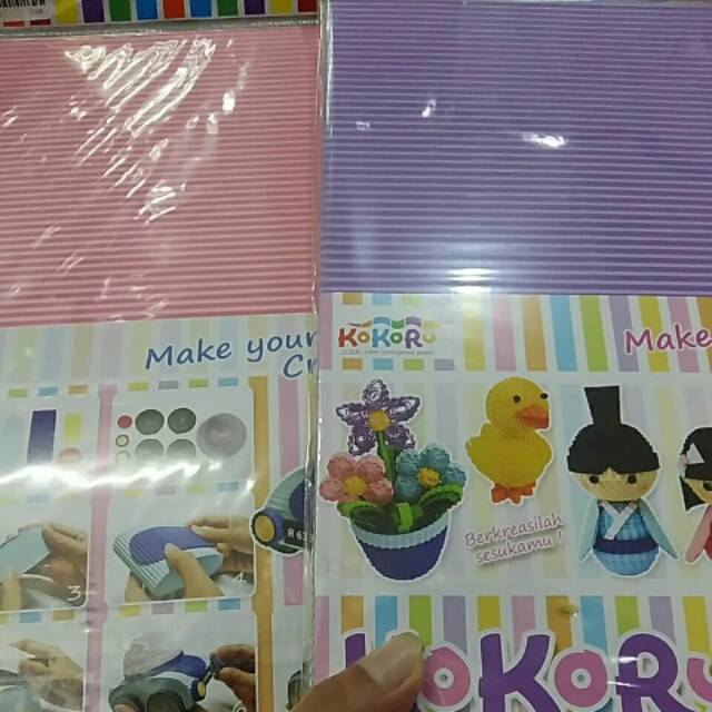 Kertas Kokoru.Bermain sambil belajar di rumah aja.