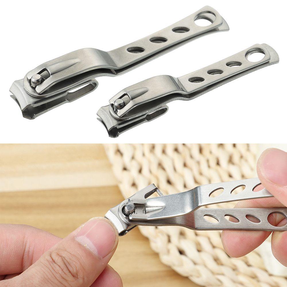 R-flower nail Toe Clipper Hot Manicure Pedicure Alat Gunting Kuku Berputar Stainless Steel