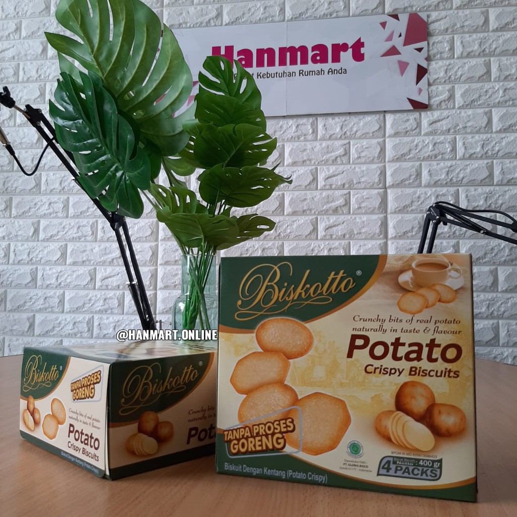 

POTATO CRISPY BOX 360g Biskuit Kue Kering Enak Renyah Biscuit Rasa Kentang - BISKITOP