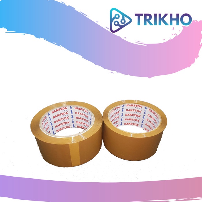 

Terlaris Lakban Cokelat 2 Inch (48Mm) / Brown Tape Haketda 60 Yard Promo