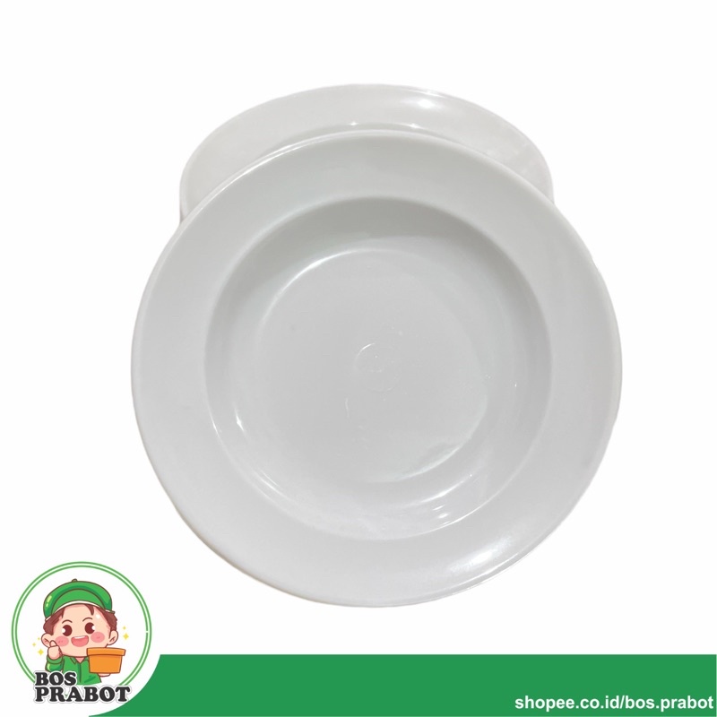 PIRING MAKAN 9INCH / PIRING MAKAN BULAT SEMI MELAMIN TEBAL BERKUALITAS / PIRING CANTIK / PIRING WARNA WARNI / PIRING MAKAN TEBAL / PIRING MAKAN MURAH HIGH QUALITY / PIRING MELAMIN BULAT 23CM / PIRING MAKAN SERBAGUNA / PIRING TEBAL TAHAN PANAS-PUTIH