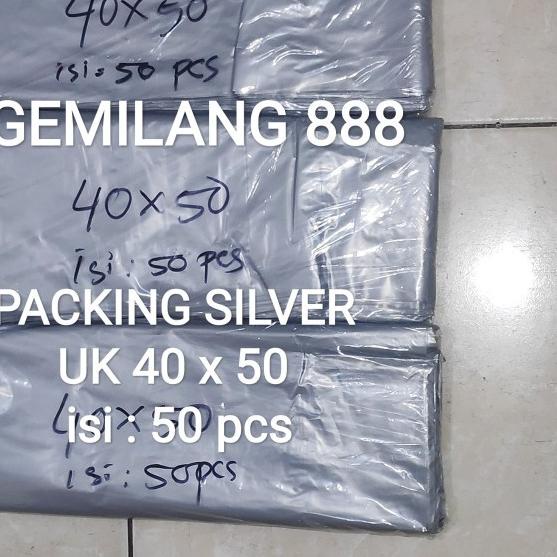 

Plastik Packing Silver uk 40x50 (50pcs), Kantong Bungkus paket