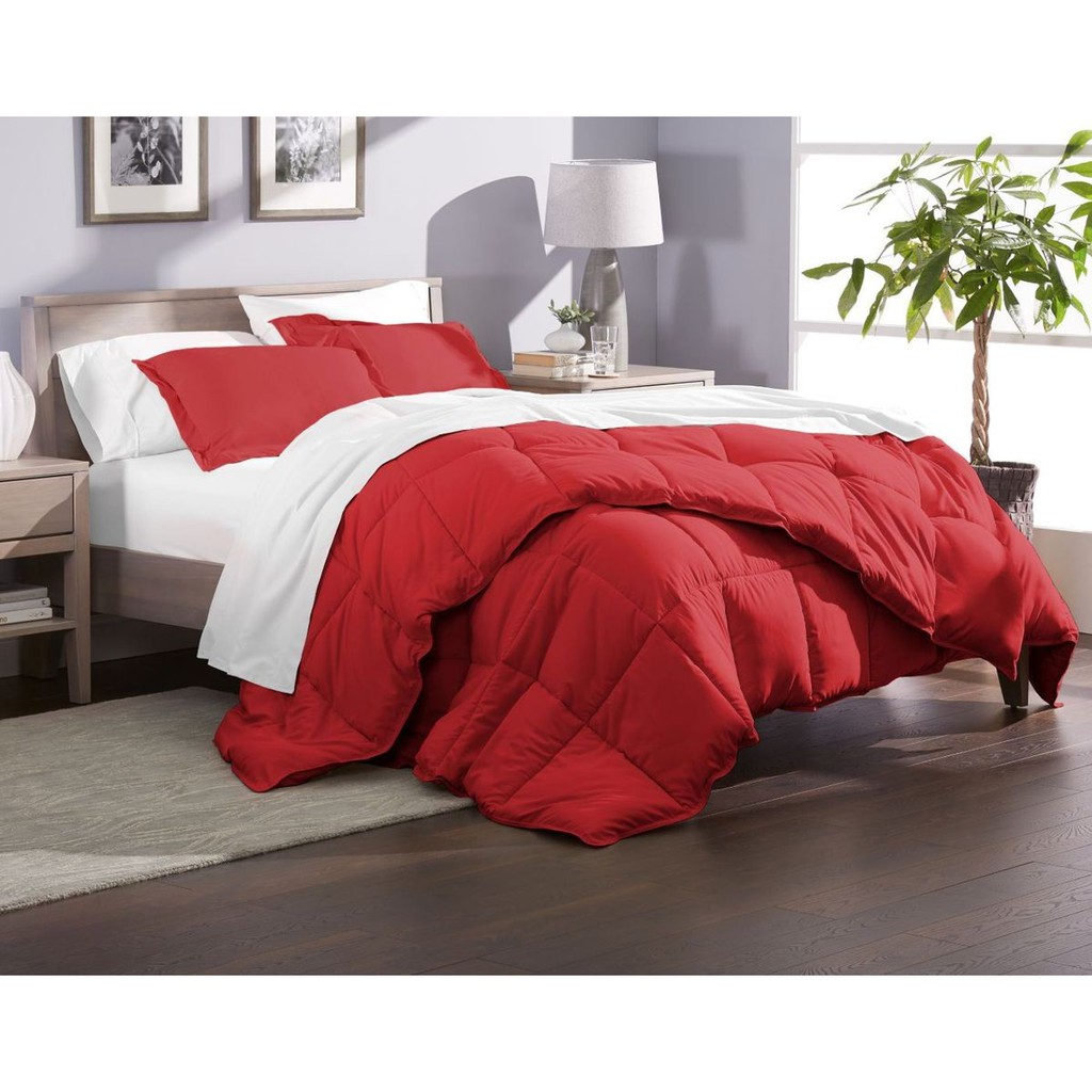 Bedcover Sprei Romantic Embos Merah Putih