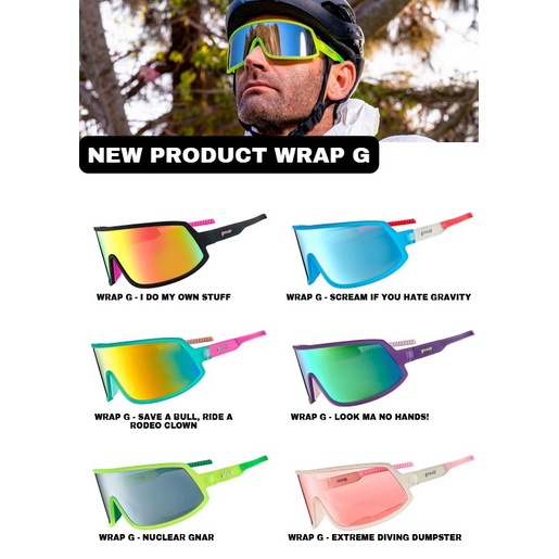 Kacamata GOODR WRAP G Cycling Sunglasses Polarized All Color Original