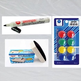 

Paket Whiteboard Magnetic 45X30 + Spidol Wb + Penghapus Wb + Magnet