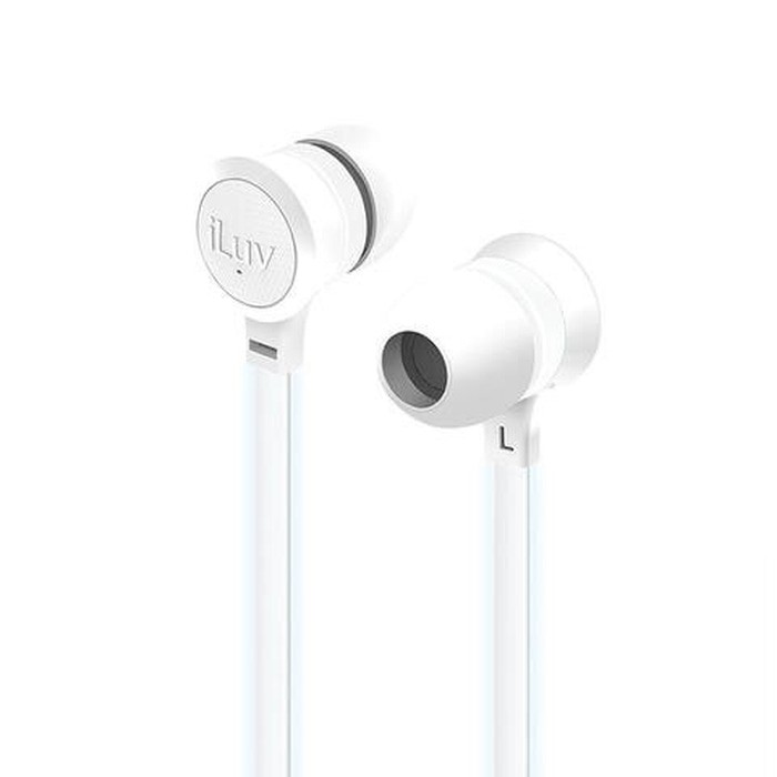 iLuv Neon Glow In The Dark Earphone with Mic   White   iLuv Original