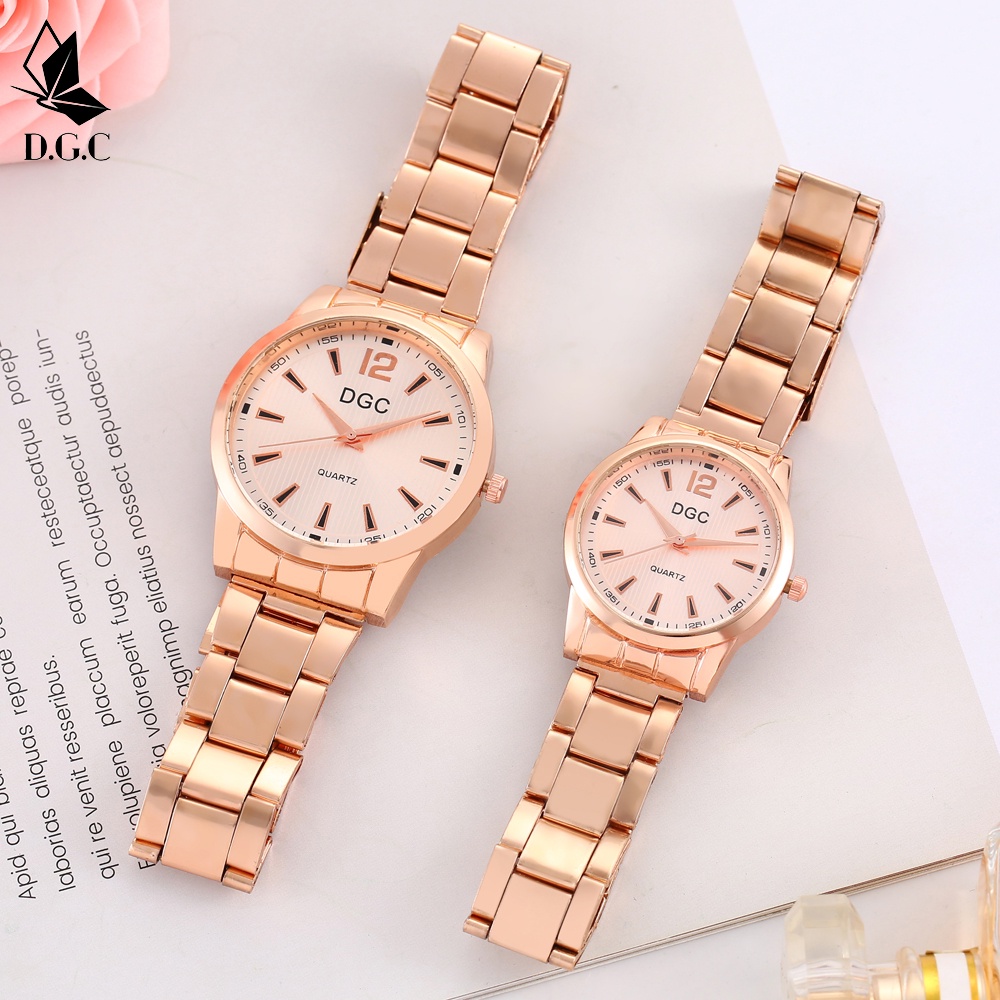 Tongtonges ✅COD Jam Tangan Couple Star Rantai Premium Pria Wanita Import Grosir Murah Arloji Quartz C91