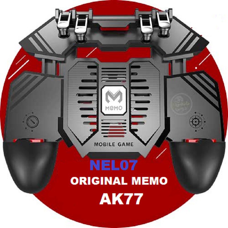 ORIGINAL MEMO AK77 GAMEPAD GAMING TRIGGER 6 FINGER L1 R1 L2 R2 FAN COOLER PLUGGED