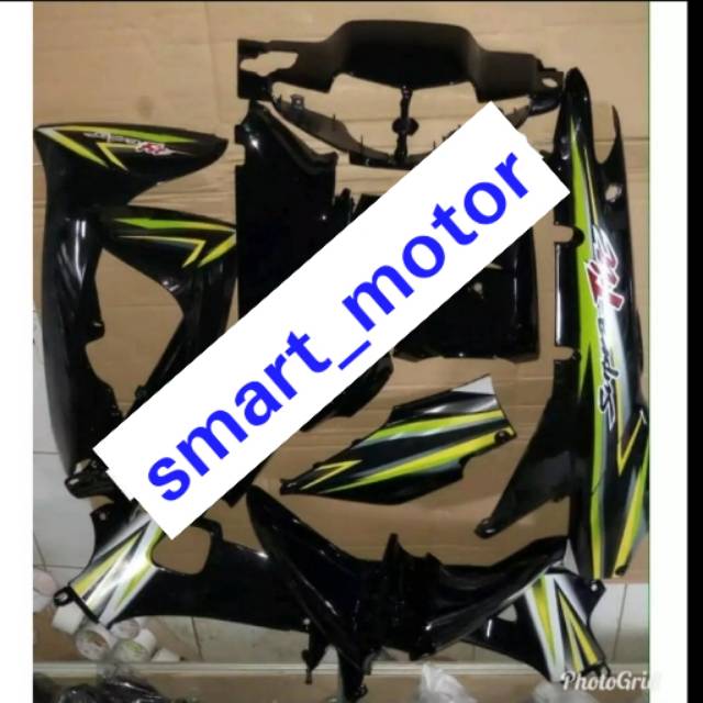 Cover Body Halus Motor Supra Fit Lama - Hitam