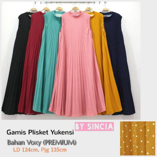 Gamis plisket yukensi
