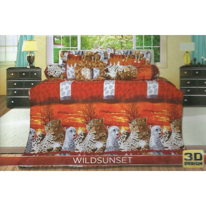 SPREI CALIFORNIA 180 B4 "WILDSUNSET" 4 BANTAL 2 GULING