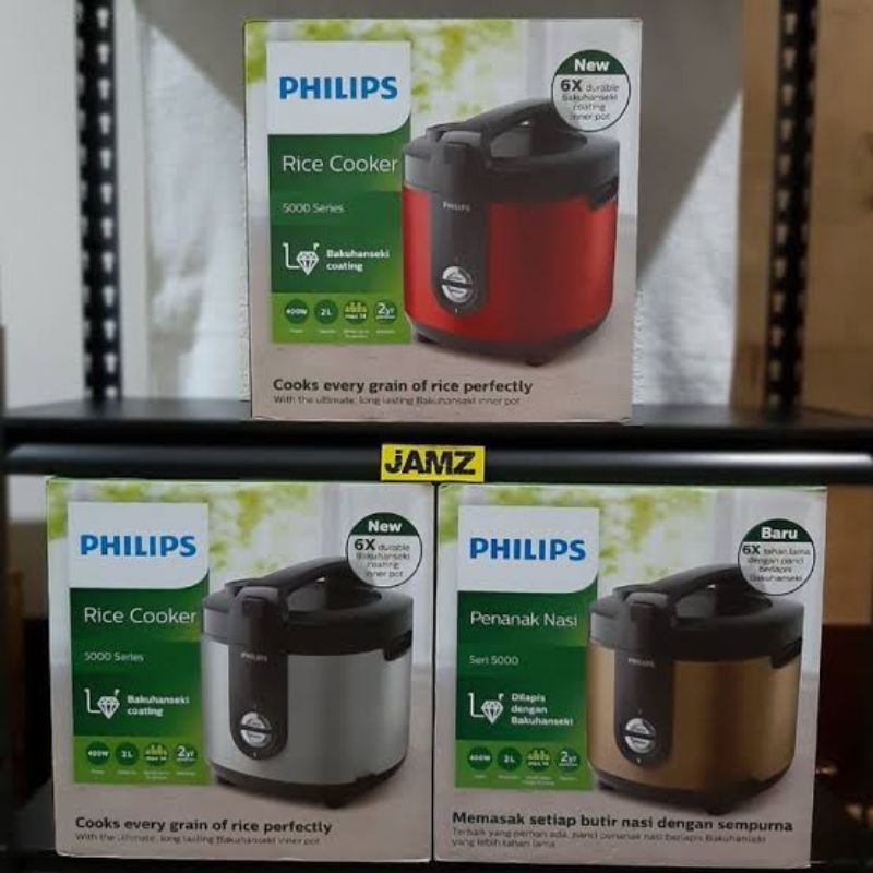 PASTI READY SIAP KIRIM NGENGGGG PHILIPS HD 3138 PREMIUM BAKUHANSEKI RICE COOKER 2 LITER L 400 WATT W