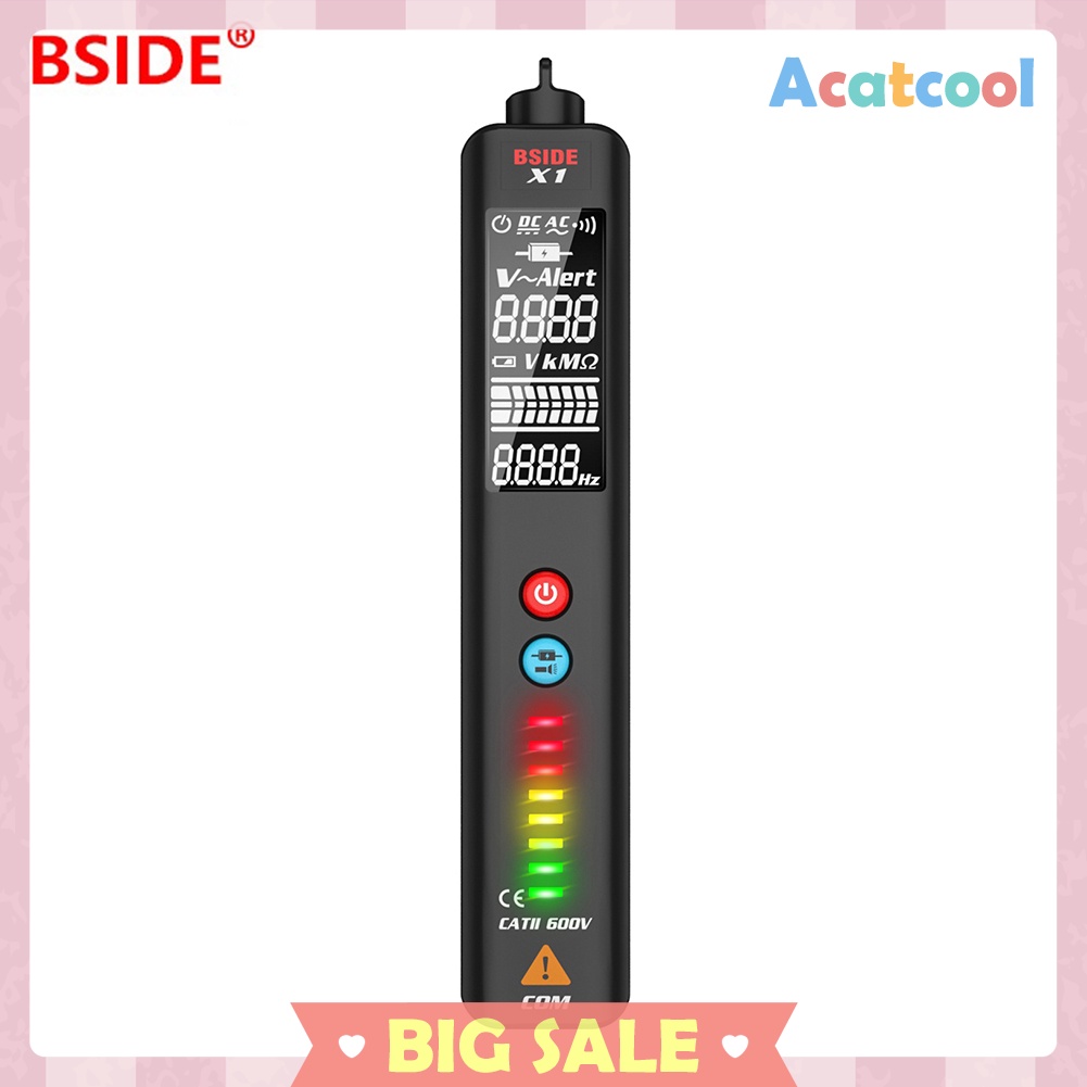 BSIDE X1 Non Contact Voltage Detector Live Wire Tester Voltmeter Multimeter