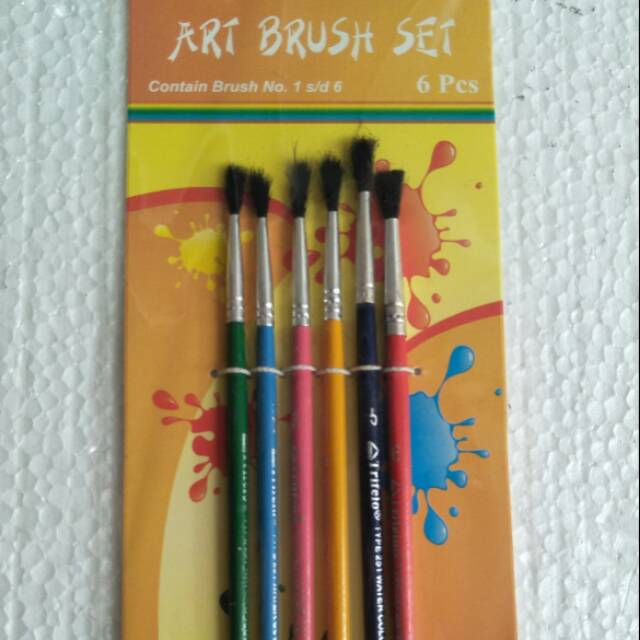 

Kuas Cat Air / Brush Set Isi 6 Bh