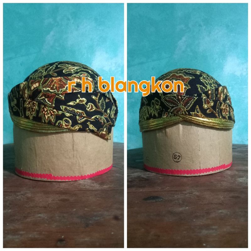 blangkon solo prada emas
