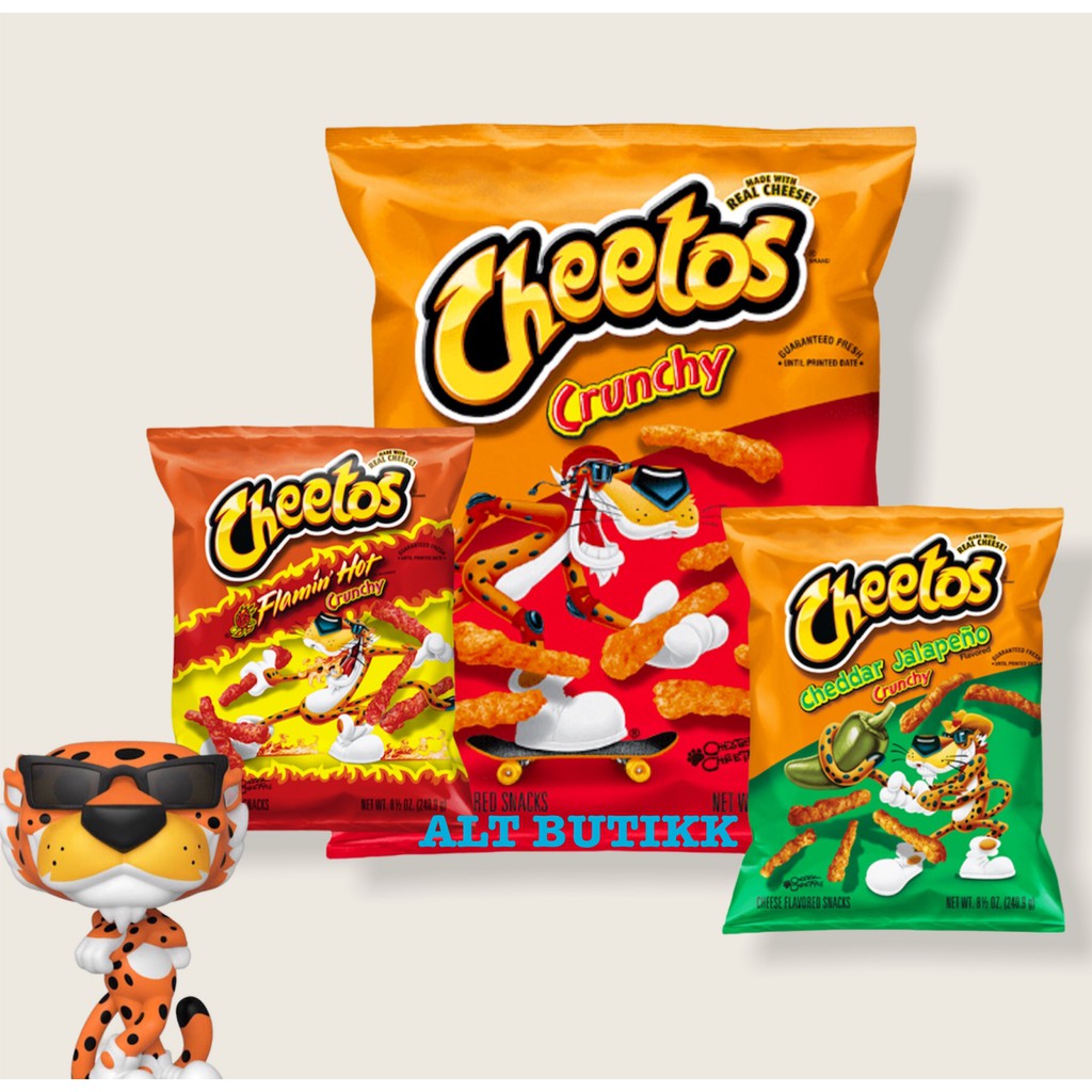 

CHEETOS CRUNCHY CHEDDAR JALAPENO | FLAMIN HOT | MADE IN USA