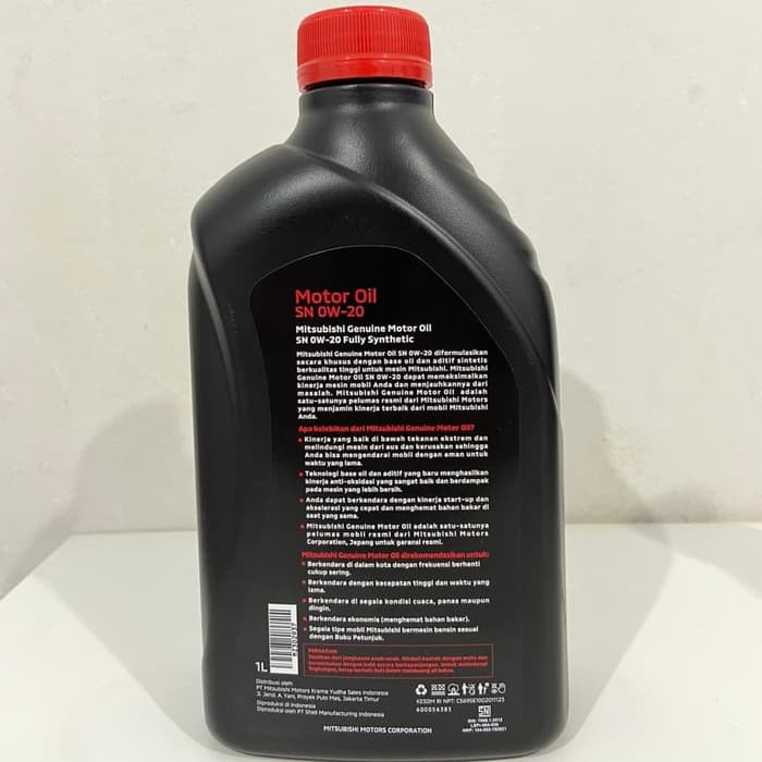 OLI MITSUBISHI SAE 0w-20 API SN FULLY SYNTHETIC 1 liter