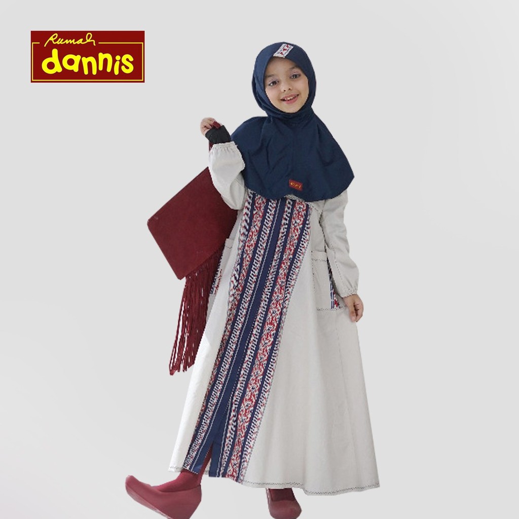 Dannis/ Abaya Anak Dannis D'Tenun Navy