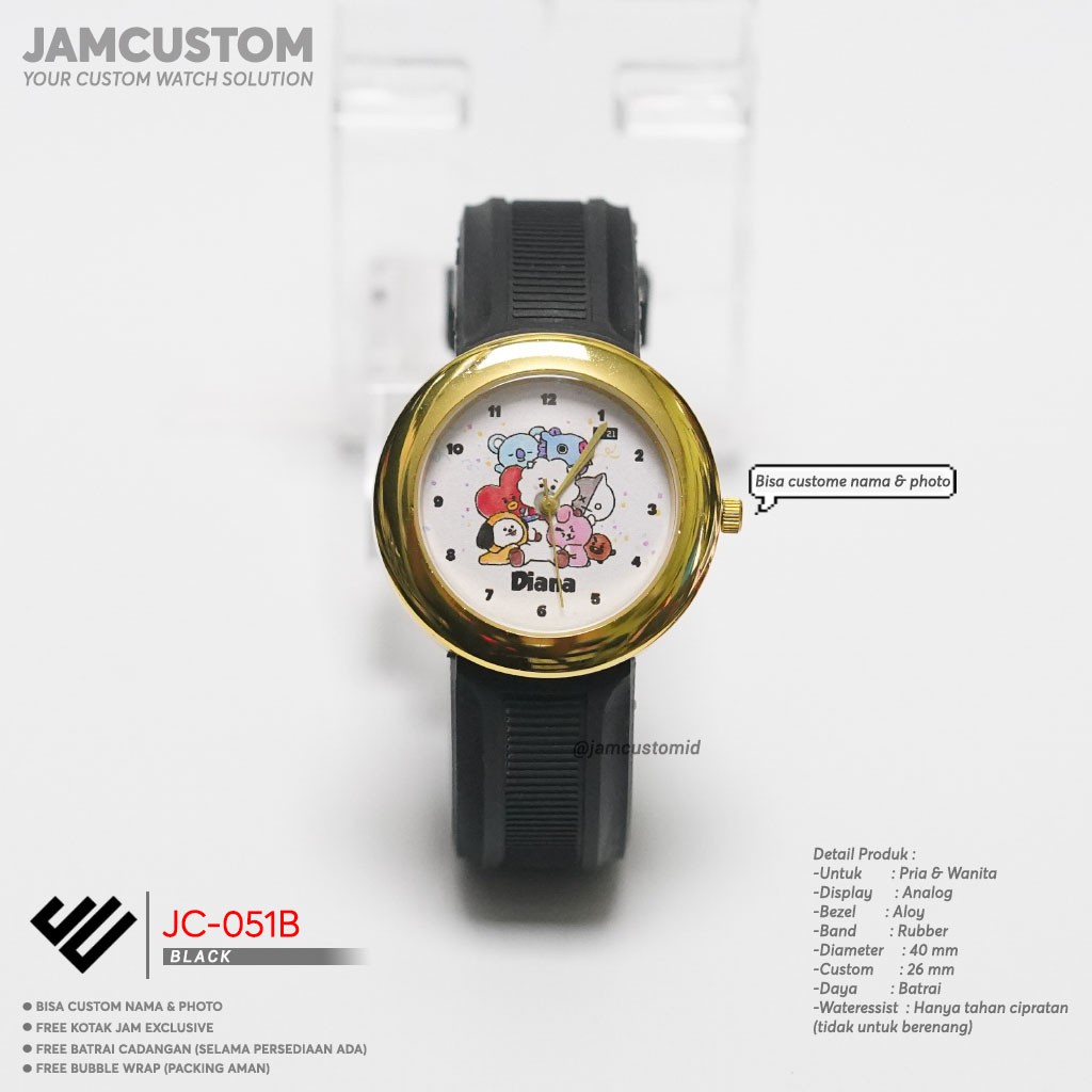 JC-051B | Jamtangan custom | GC oval