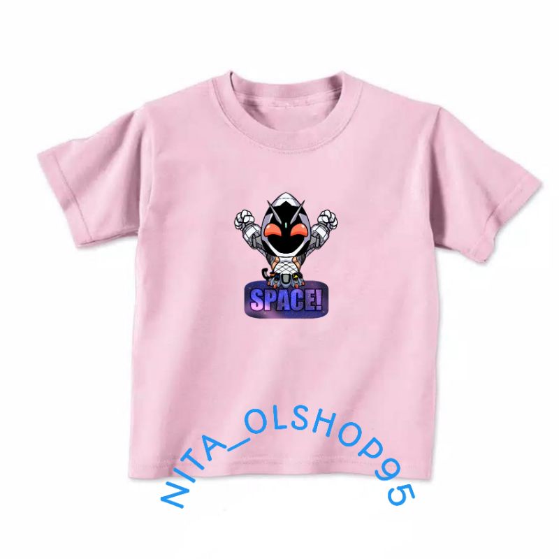 baju anak karakter, baju anak space kamen rider