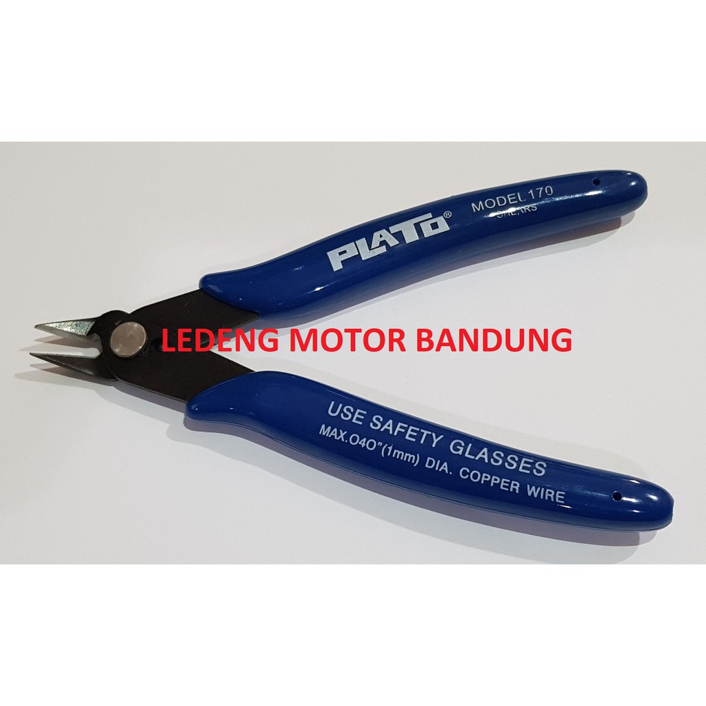 Tang Potong Plato 5&quot; Inci Gunting Tajam Micro Nipper Biru Soft Spring