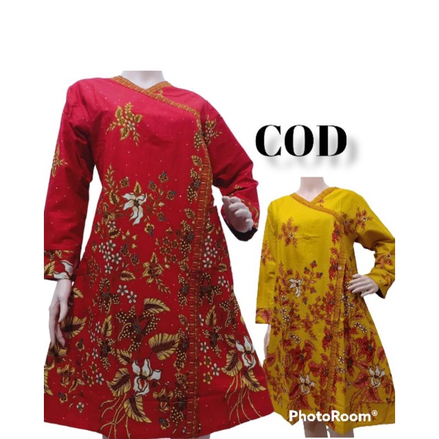 Tunik Batik Wanita Modern - Atasan Batik Cewek - Fashion Wanita Muslim