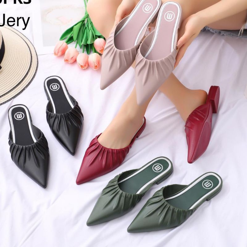 SANDAL SEPATU KARET JELLY KERUT ALINA 36-40