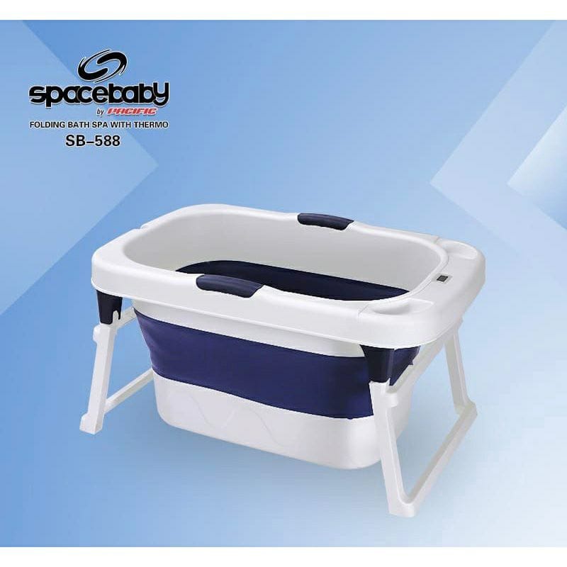 Kolam spa bayi Spacebaby bak spa Space Baby  SB 588 Folding Bath Spa Thermometer