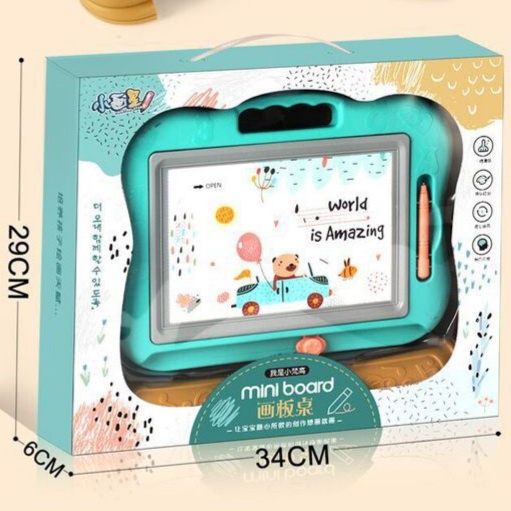 [MS]Meja Tulis Magnetic 4 Warna / Magic Multicolour Magnetic Board / Mainan Anak Meja Tulis