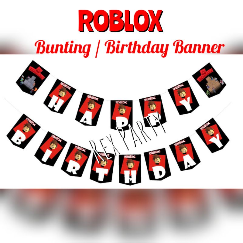 Roblox Birthday Banner/Bunting Roblox/Banner HBD Roblox /Banner Roblox