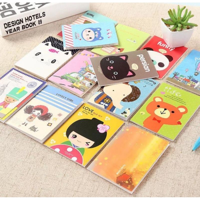 Memo Diary Mini Buku Catatan Gantungan Kunci