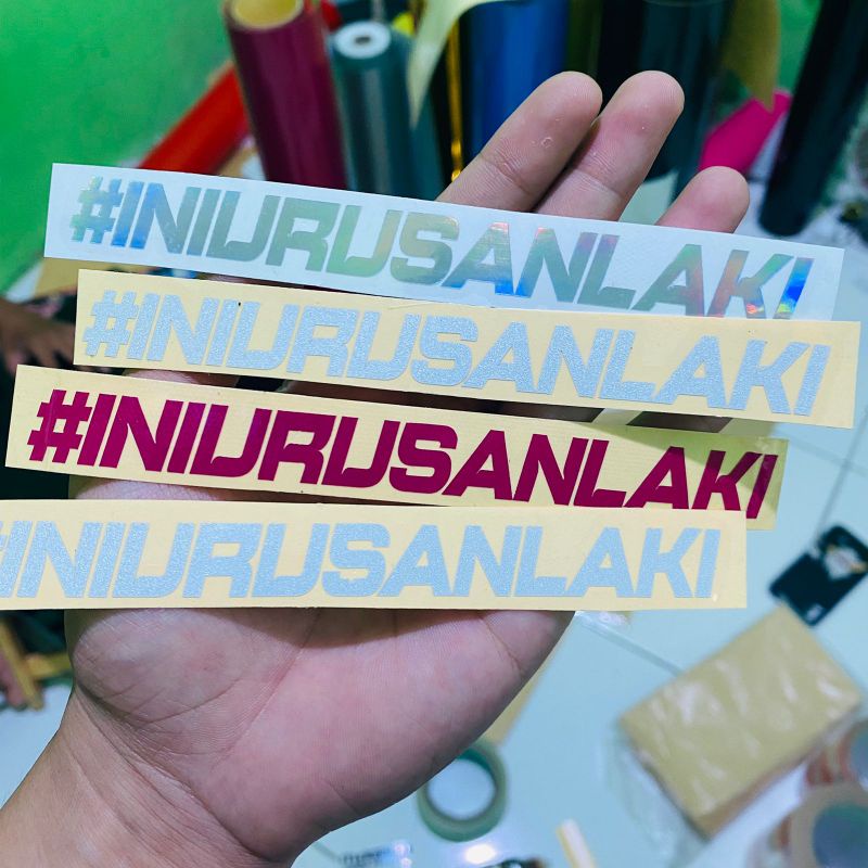 Stiker cuting iniurusanlaki sticker motor ini urusan laki