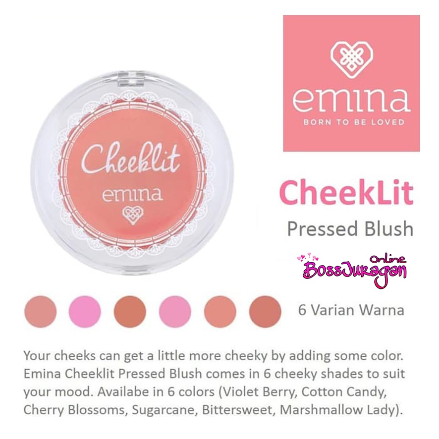 (BOSS) EMINA Cheeklit Pressed Blush 3.5 g