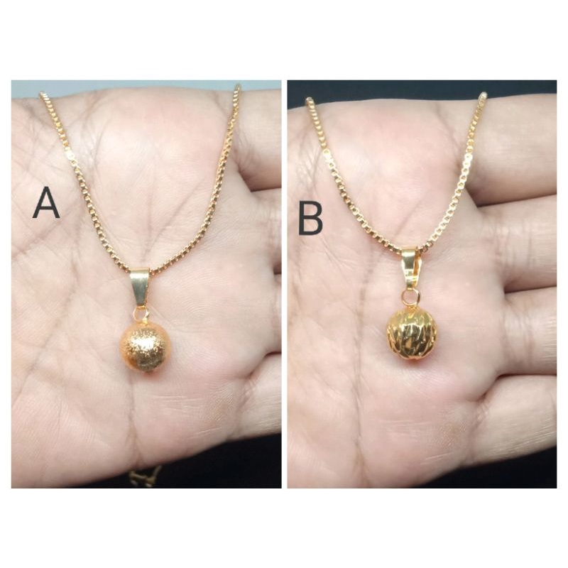 RW301. Kalung xuping wanita lapis emas ukuran 45 cm itali