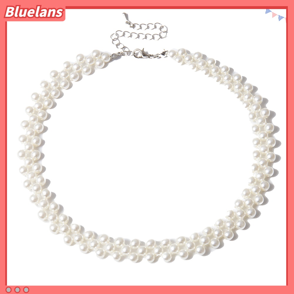 Kalung Choker Mutiara Imitasi Gaya Elegan Untuk Wanita