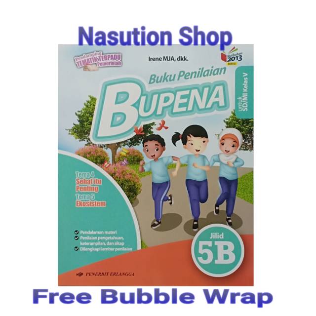 Original Buku Bupena Kelas 5 Sd 5b K13 Revisi Erlangga Shopee Indonesia