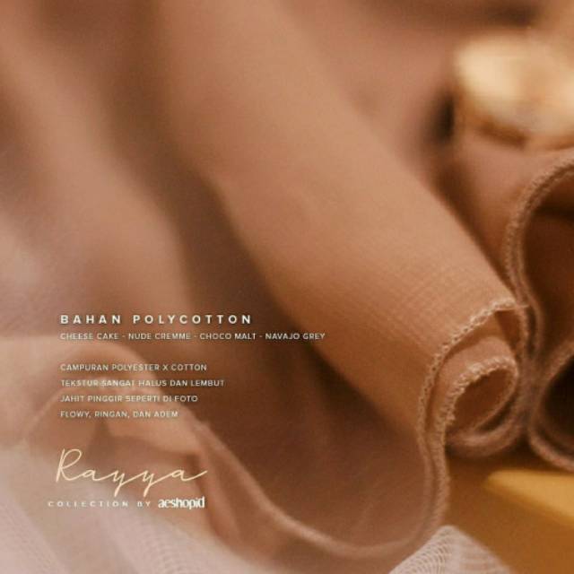 Basic voal hijab segi empat square pashmina kotak besar warna netral earthy tones warm hijab jilbab