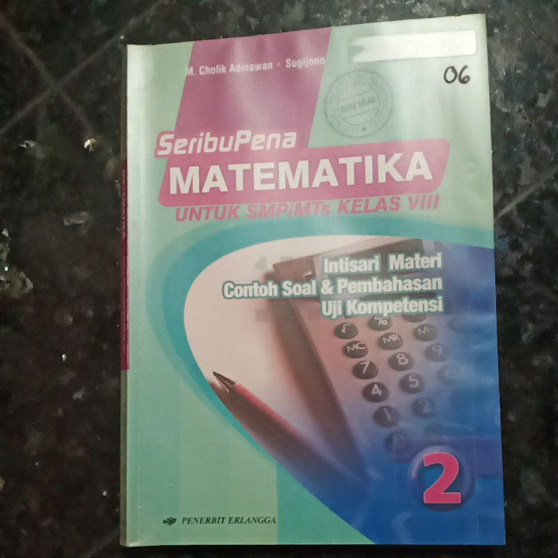 MATEMATIKA Seribu Pena Kelas 8 VIII SMP 2 ERLANGGA, M. Cholik Adinawan, Sugijono