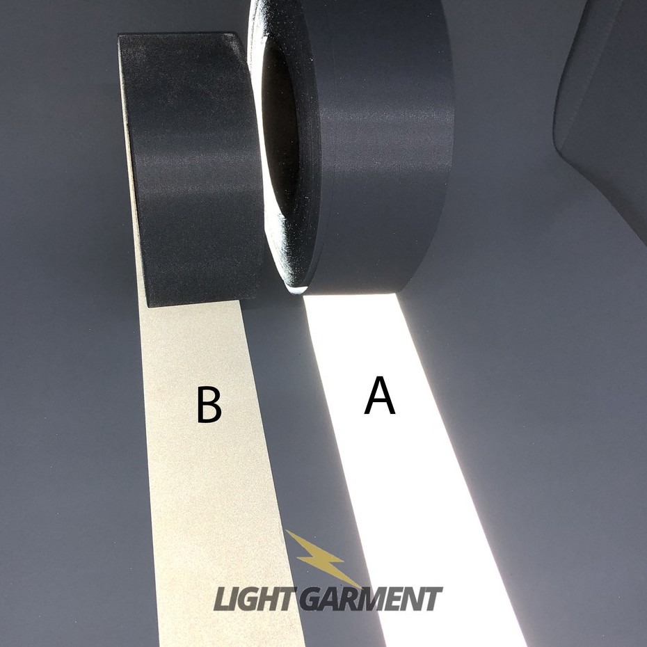 Scotchlite skotlet scotlight pita pemantul cahaya kain jahit B 2,5 cm per roll / Pita Jahit Reflektif Reflektor Pantul Baju wearpack safety